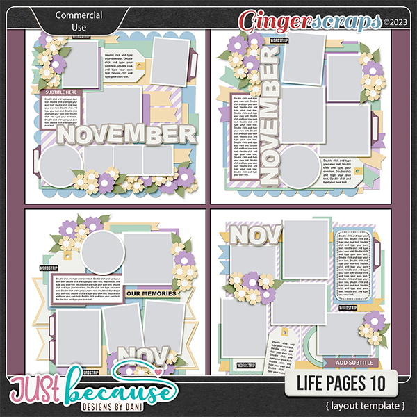 {CU} Life Pages 10 Templates by JB Studio
