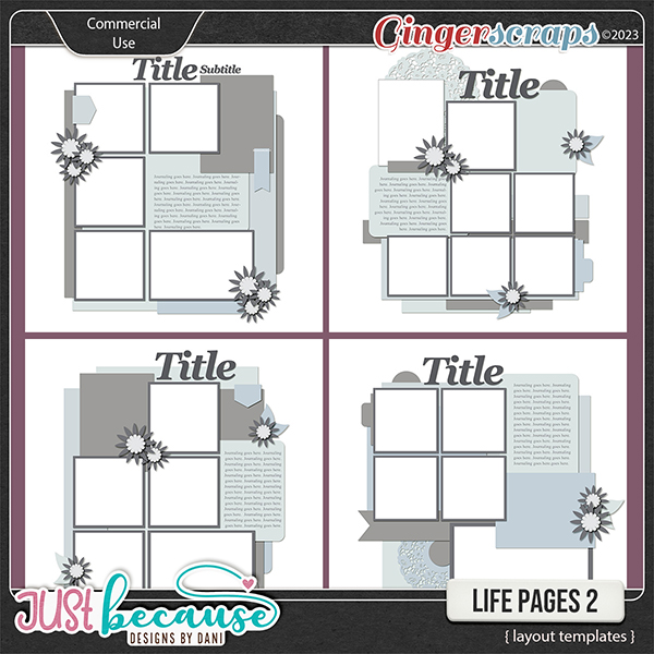 {CU} Life Pages 2 Templates by JB Studio
