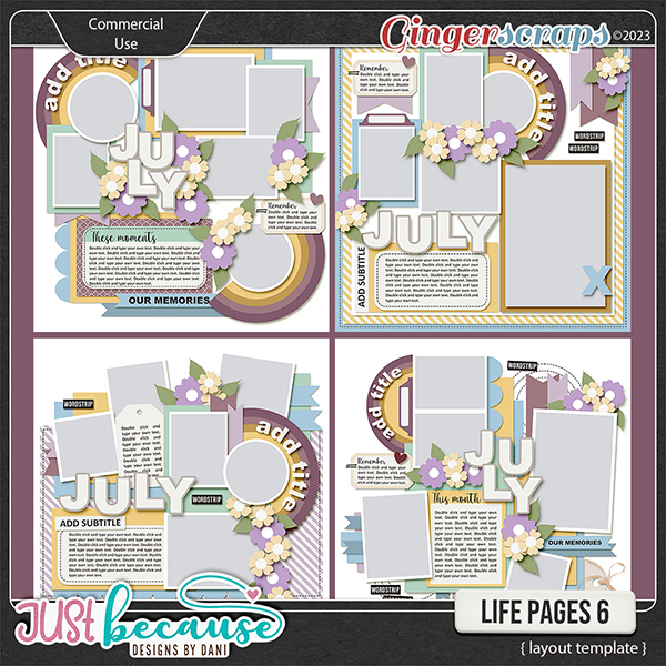 {CU} Life Pages 6 Templates by JB Studio