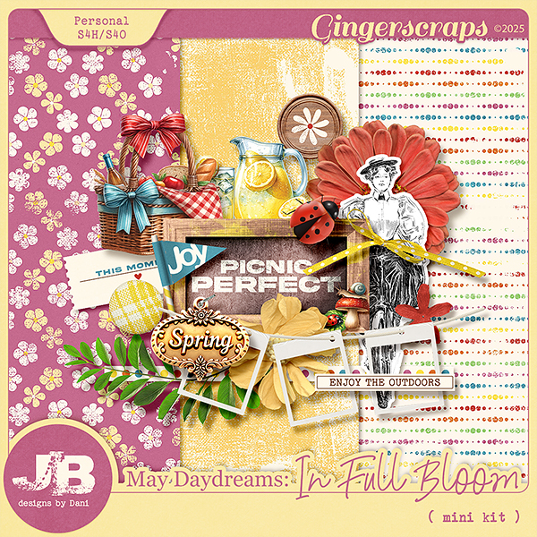 May Daydreams: In Full Bloom Mini Kit by JB Studio