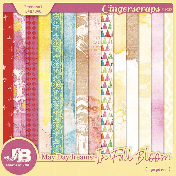 May Daydreams: In Full Bloom Papers by JB Studio