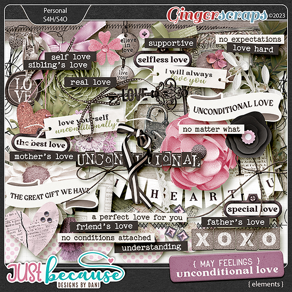 May Feelings: Unconditional Love Elements by JB Studio