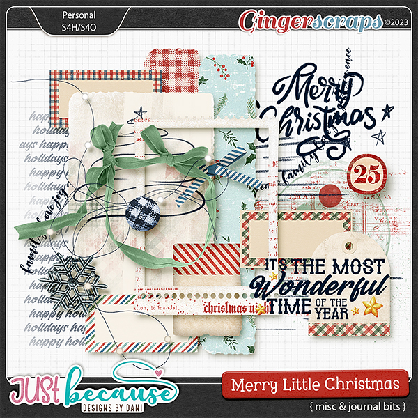 Merry Little Christmas Misc & Journal Bits by JB Studio