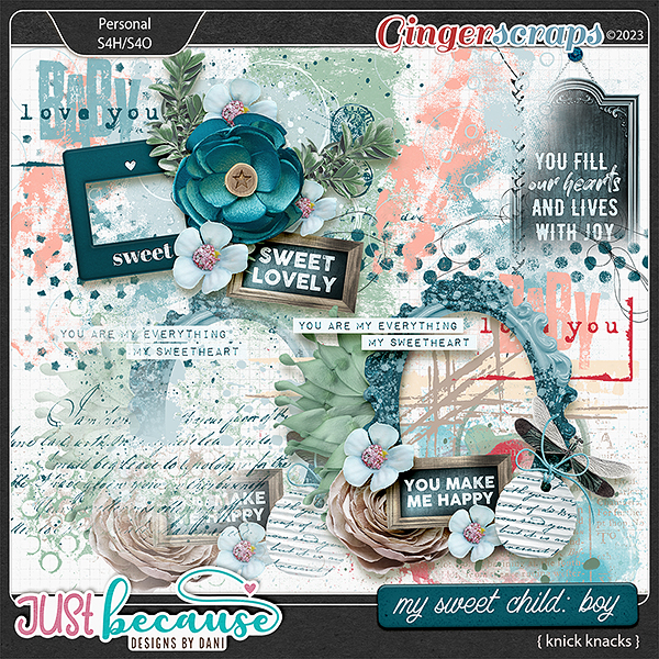 My Sweet Child {Boy} Knick Knacks by JB Studio