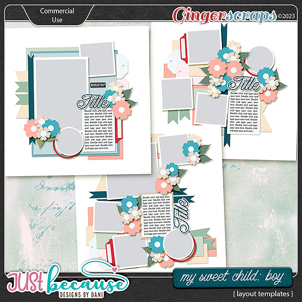 {CU} My Sweet Child {Boy} Templates by JB Studio