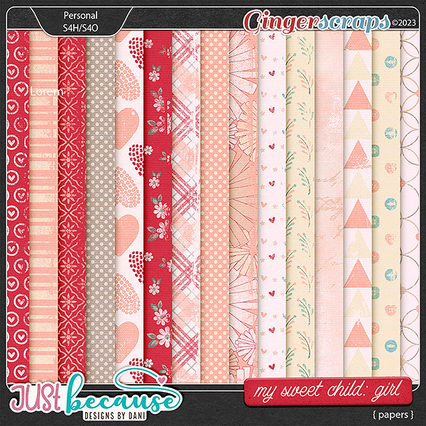 My Sweet Child {Girl} Papers by JB Studio