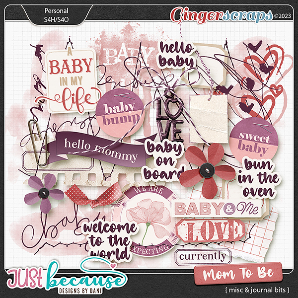 Mom To Be Misc & Journal Bits by JB Studio