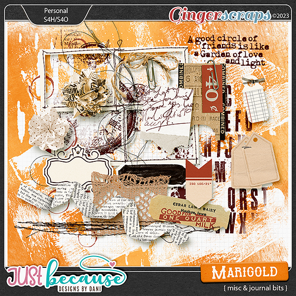 Marigold Misc & Journal Bits by JB Studio