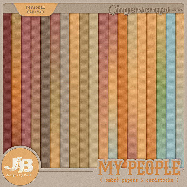 My People Ombré Papers & Cardstocks by JB Studio