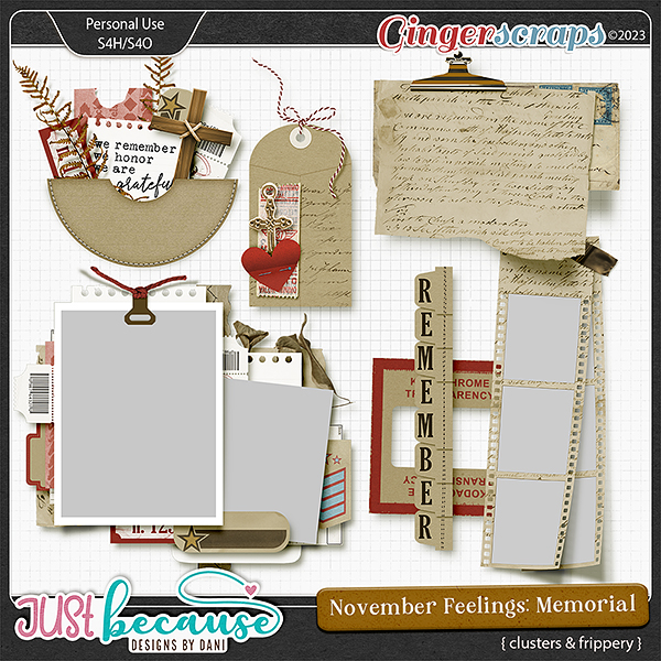 November Feelings: Memorial Clusters & Frippery by JB Studio