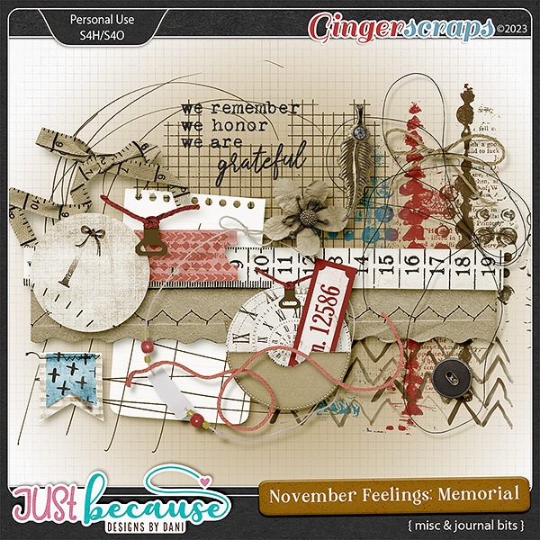 November Feelings: Memorial Misc & Journal Bits by JB Studio