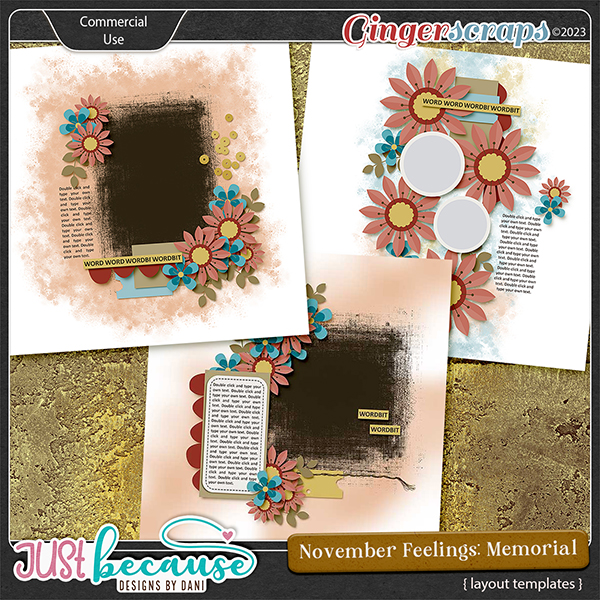 November Feelings: Memorial Templates by JB Studio