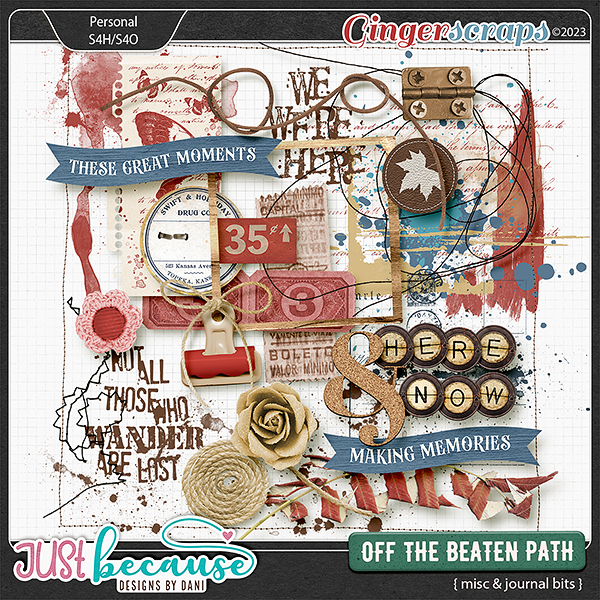 Off The Beaten Path Misc & Journal Bits by JB Studio