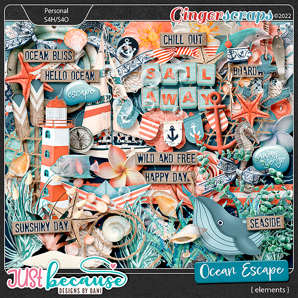 Ocean Escape Elements by JB Studio