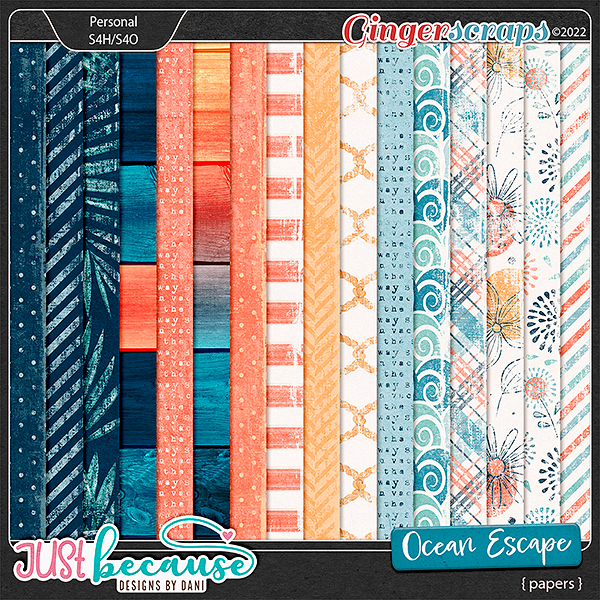 Ocean Escape Papers by JB Studio