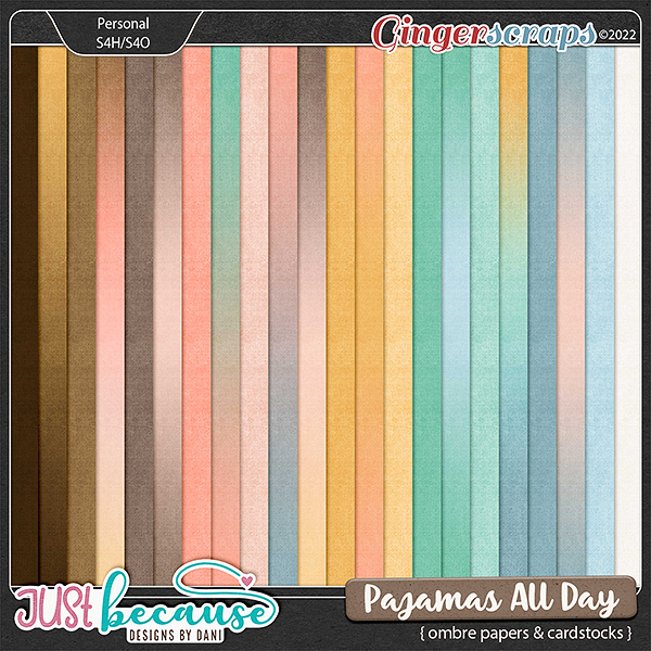 Pajamas All Day Ombre Papers & Cardstocks by JB Studio