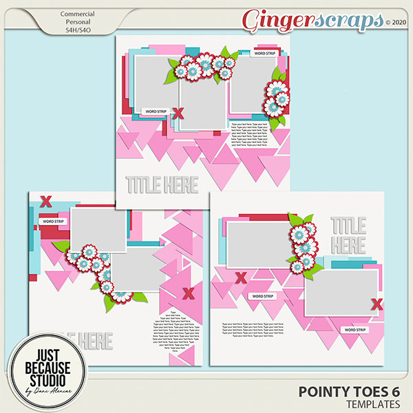 Pointy Toes 6 Templates by JB Studio