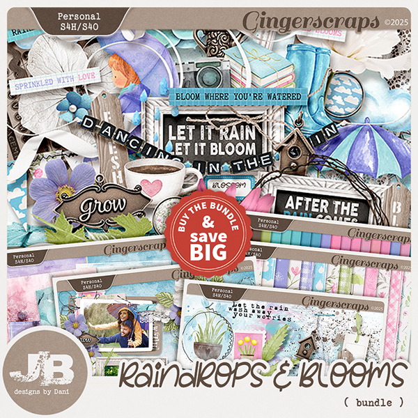 Raindrops & Blooms Bundle by JB Studio