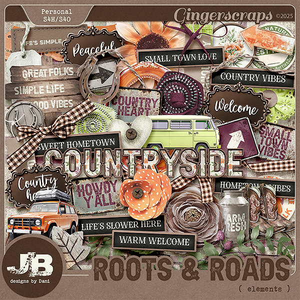 Roots & Roads Elements by JB Studio