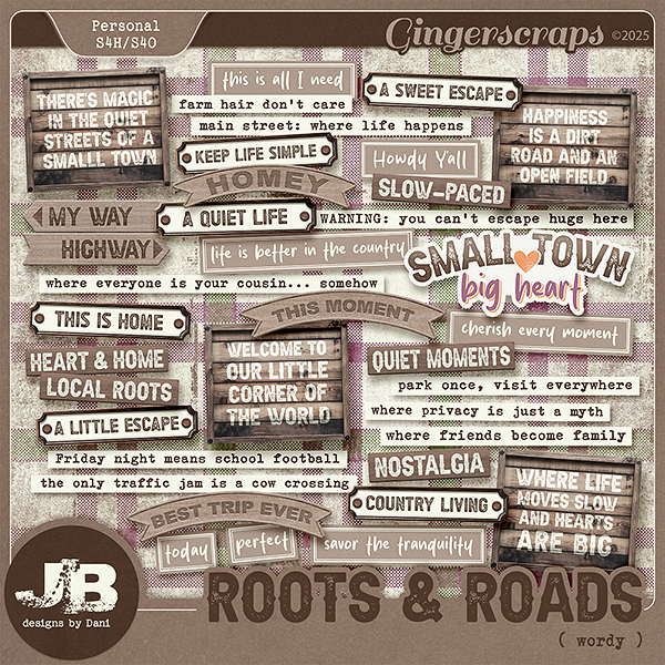 Roots & Roads Wordy by JB Studio