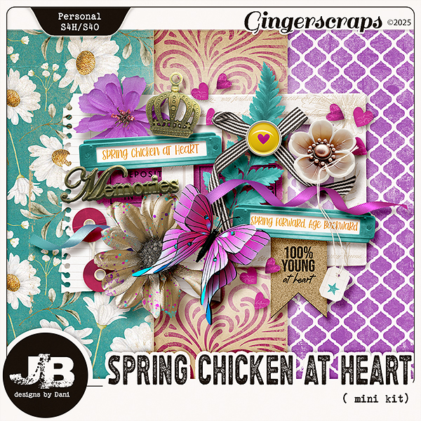 Spring Chicken At Heart Mini Kit by JB Studio