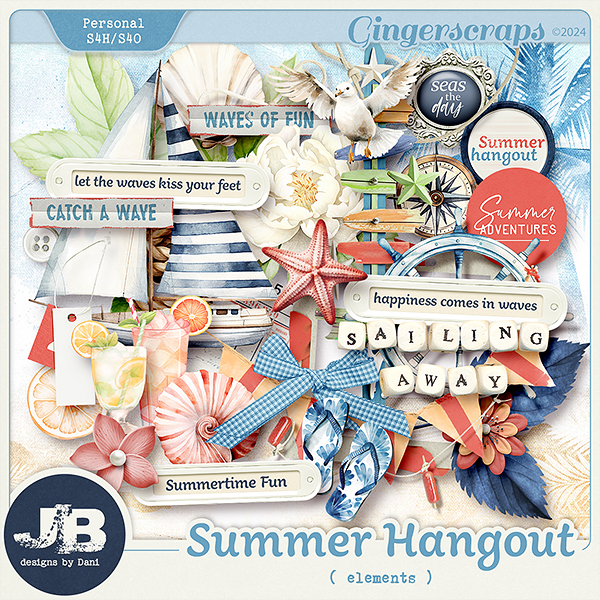 Summer Hangout Elements by JB Studio
