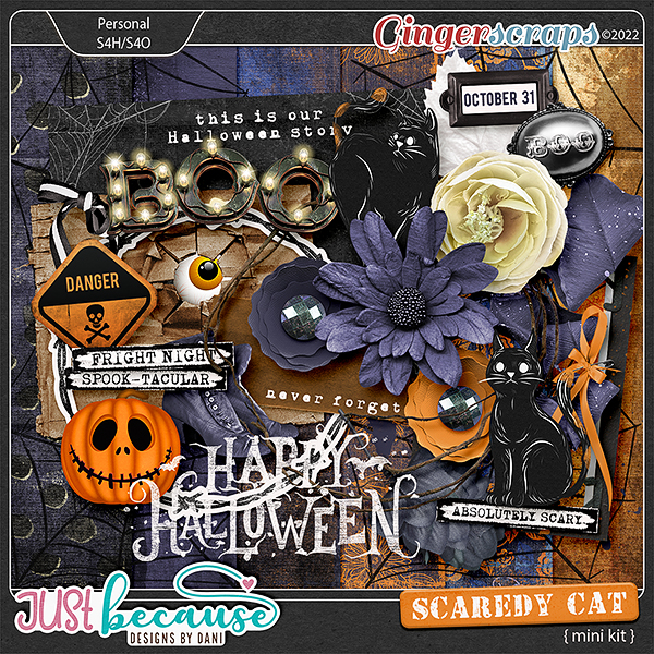 Scaredy Cat Mini Kit by JB Studio
