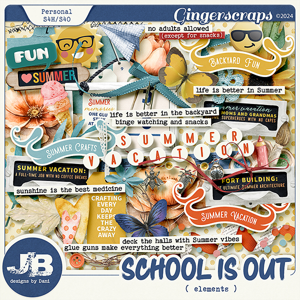 School Is Out Elements by JB Studio