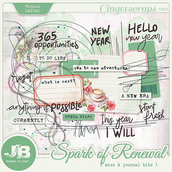 Spark Of Renewal Misc & Journal Bits by JB Studio