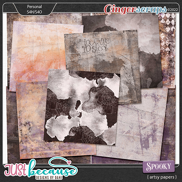 Spooky Artsy Papers by JB Studio