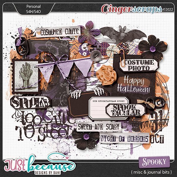 Spooky Misc & Journal Bits by JB Studio 