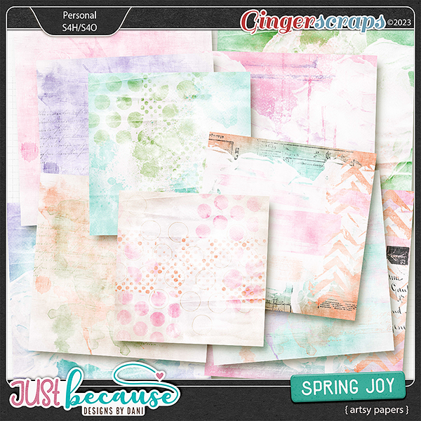 Spring Joy Artsy Papers by JB Studio