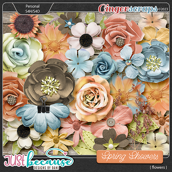 Spring Showers Flowers by JB Studio
