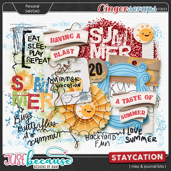 Staycation Misc & Journal Bits by JB Studio