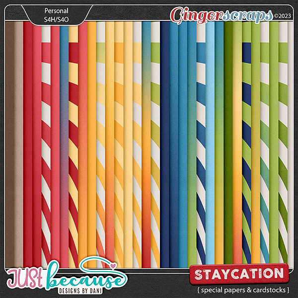 Staycation Special Papers & Cardstocks by JB Studio