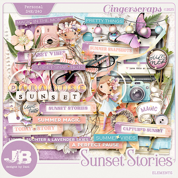 Sunset Stories Elements by JB Studio