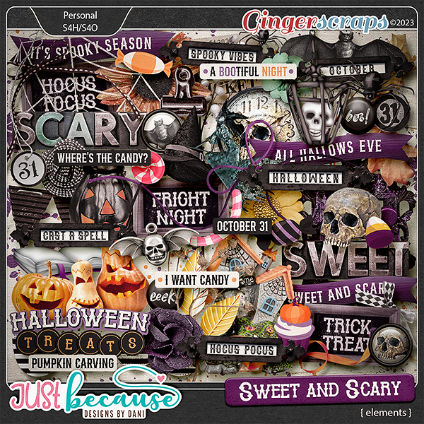 Sweet and Scary Elements by JB Studio