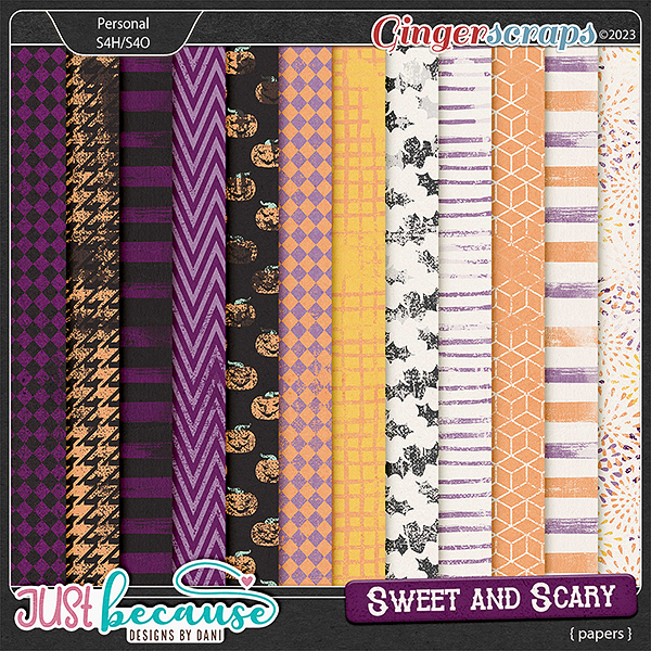 Sweet and Scary Papers by JB Studio