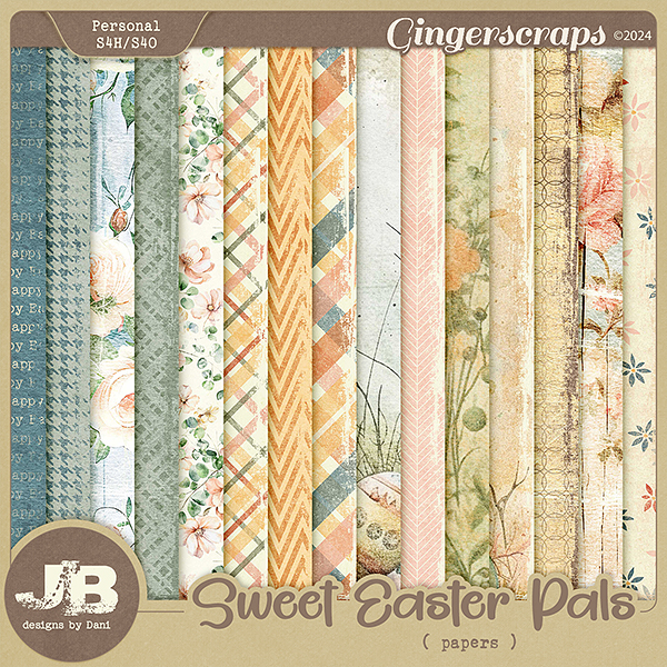 Sweet Easter Pals Papers by JB Studio