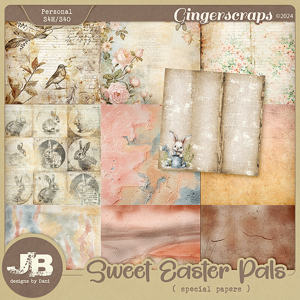 Sweet Easter Pals Special Papers by JB Studio