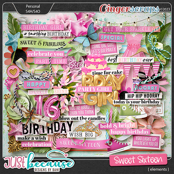 Sweet Sixteen Elements by JB Studio