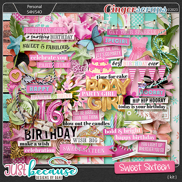 Sweet Sixteen Kit by JB Studio