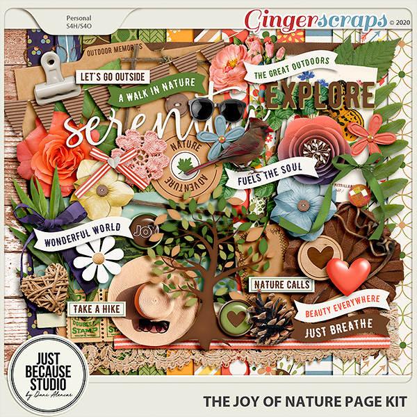 The Joy of Nature Page Kit by JB Studio