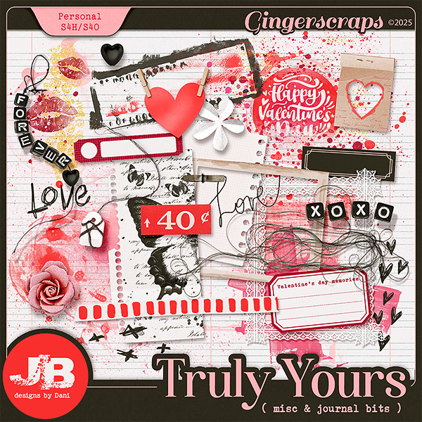 Truly Yours Misc & Journal Bits by JB Studio