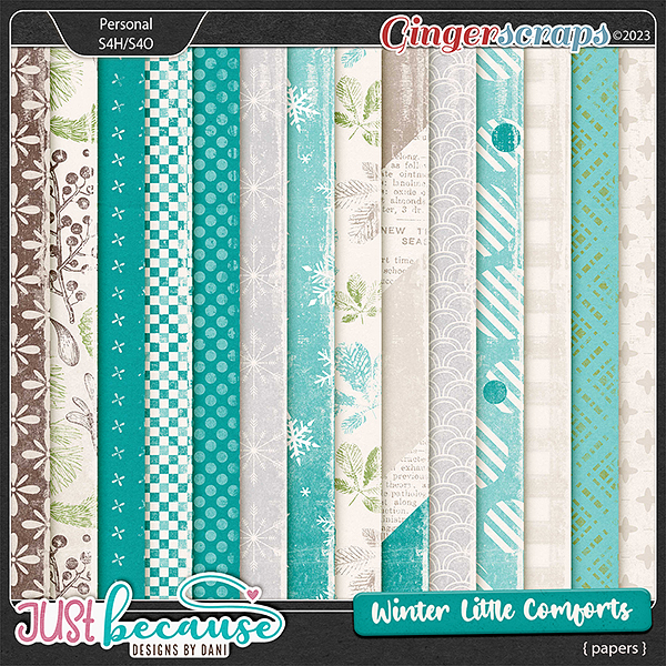 Winter Little Comforts Papers by JB Studio