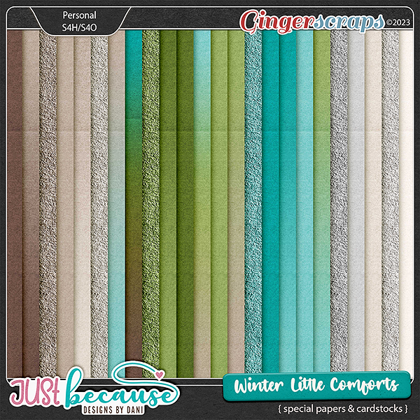 Winter Little Comforts Special Papers & Cardstocks by JB Studio