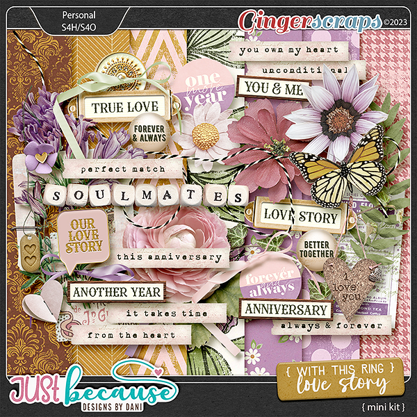 With This Ring {Love Story} Mini Kit by JB Studio