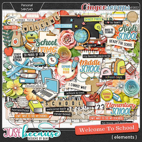 Welcome To School Elements by JB Studio