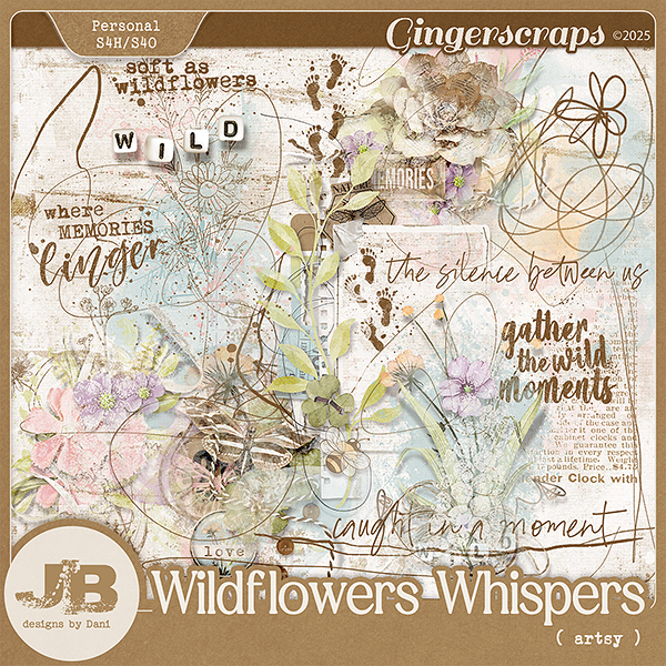Wildflowers Whispers Artsy by JB Studio
