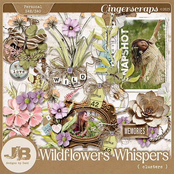 Wildflowers Whispers Clusters by JB Studio